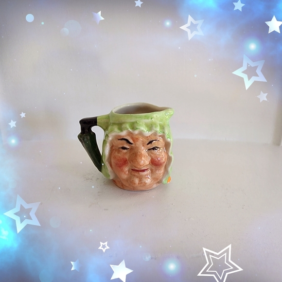 Vintage ARTONE England Hand Painted Double Sided Miniature Toby Jug Female - Picture 1 of 4